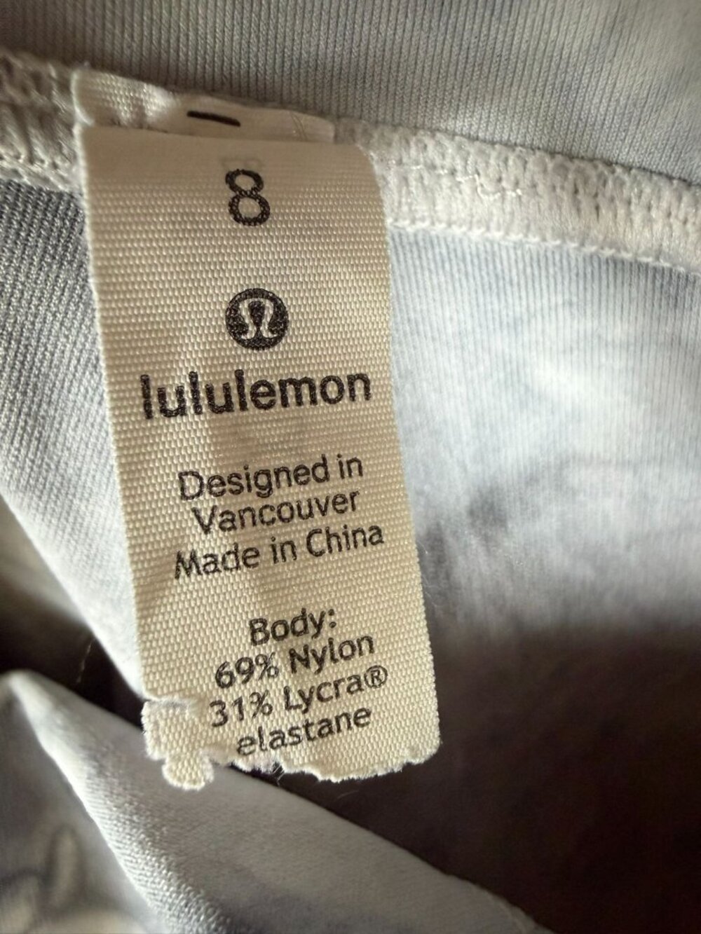 Lululemon Leggings Size 8 Gray White Marble - Picture 5 of 9